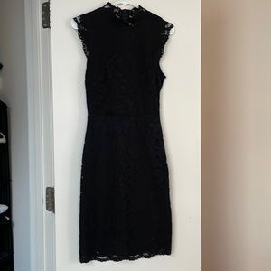 H&M x McQueen black Laced dress